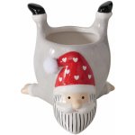 Boltze Home Keramický obal na květináč TIMMY výš. 10,5 cm šedý – Hledejceny.cz