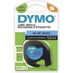 Dymo LetraTag páska plastová, modrá, 12 mm × 4 m