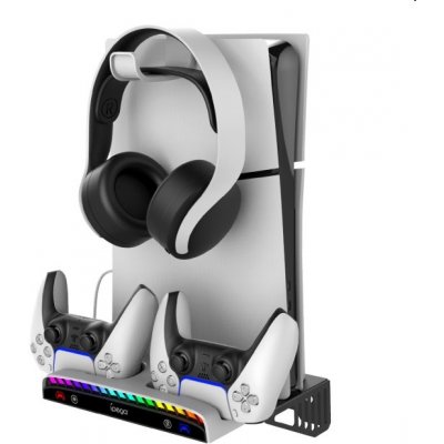 iPega P5S011 Stojan na Stěnu PS5 Slim s Dual Charger Dock pro DualSense – Zboží Živě