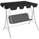 OMAXI 116173 Náhradní stříška na zahradní houpačku černá 150/130 x 105/70 cm – Zboží Dáma