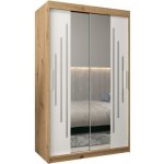 DobreSny York1 se zrcadlem 120 x 200 cm dub artisan / bílá – Zbozi.Blesk.cz