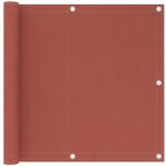 Greatstore Balkonová zástěna terakota 90 x 600 cm HDPE – Hledejceny.cz