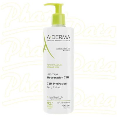 A-DERMA Tělové mléko 72h hydratace 400ml – Zboží Dáma