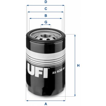 UFI Olejový filtr 23.436.00