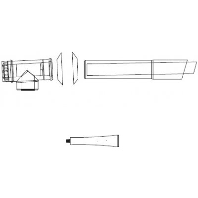 Almeva univerzální sestava fasádního odkouření 60/100 mm - 3 m PPH-PPH – Zboží Mobilmania