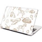 Sablio Samolepka na notebook Dětská doprava - 29x20 cm – Zboží Živě