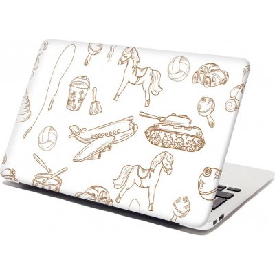 Sablio Samolepka na notebook Dětská doprava - 29x20 cm – Zboží Živě