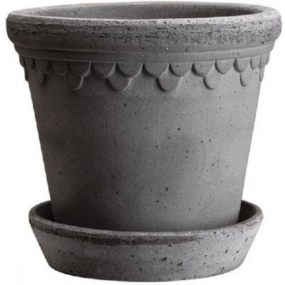 Květináč Kobenhavner s podmiskou Raw Grey 18 cm Bergs Potter – Hledejceny.cz