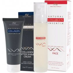 Inventia krém po holení 75 ml + Živý kolagen FACE 50 ml dárková sada