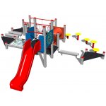 Playground System Dobrodružná stezka se skluzavkou 102 celokovová – Zboží Dáma