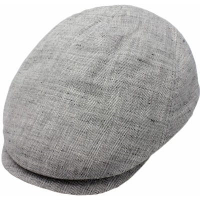 Fiebig Headwear since 1903 Pánská lněná letní bekovka šedá – Sleviste.cz