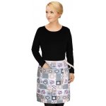 Bellatex Kuchyňská zástěra Dita do pasu zástěra 68x50cm pomeranč – Hledejceny.cz