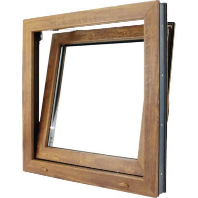 ARON Plastové okno 2.0 OS1 zlatý dub/bílá 50x50 cm P – Zboží Mobilmania