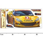 Anděl 643 samolepící dekorace žluté auto 69x32 cm – Sleviste.cz