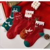 Vánoční dekorace Flamenco Mystique Vánoční sada 4 párů ponožek s vtipným potiskem univerzální velikost materiál: 75% bavlna a 25% polyester