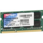 Patriot SODIMM DDR3 4GB 1333MHz CL9 PSD34G13332S – Zboží Živě