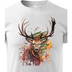 dětské tričko s jelenem bílá