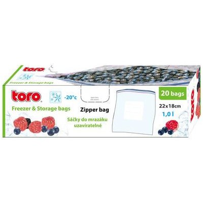 TORO sáček mrazící uskladňovací, 20 ks 18 x 22 cm – Zboží Mobilmania