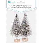 DP Craft Vánoční stříbrné dekorační stromečky 8 cm 2 ks – Hledejceny.cz