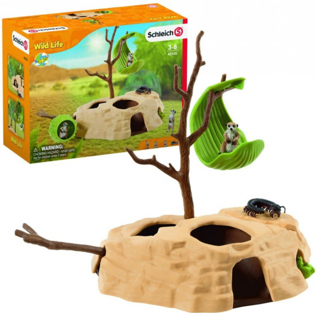 Schleich 42530 Wild Life Meerkat Hangout 42530