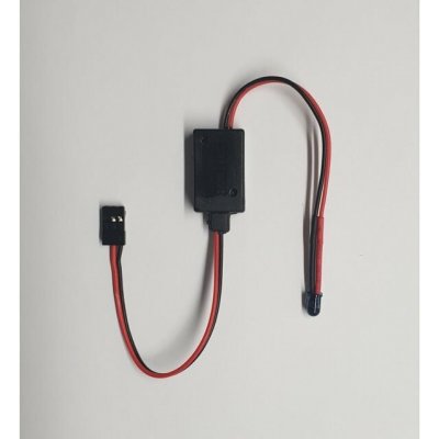 LapMonitor měřící Transponder se oddělenou LED diodou JR/Futaba connector