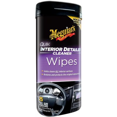 Meguiar's Quik Interior Detailer Wipes 25 ks – Zbozi.Blesk.cz