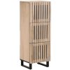 Regál a polička zahrada-XL Highboard 40 x 34 x 110 cm masivní mangovníkové dřevo 377582