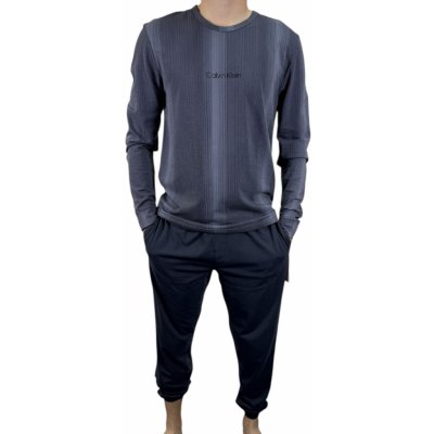 Calvin Klein NM2178EMZX pánské pyžamo dlouhé šedé – Hledejceny.cz