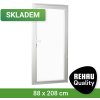 Venkovní dveře SKLADOVÁ-OKNA REHAU Smartline+ Bílá 88 x 208 cm pravé