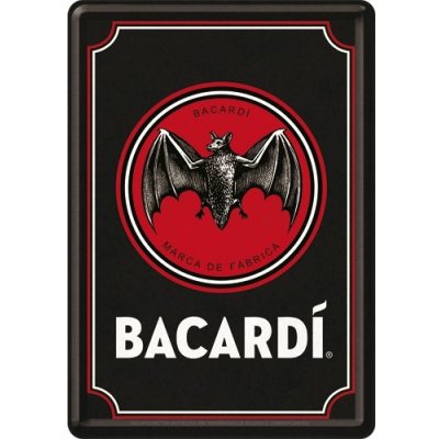 Nostalgic Art Plechová Pohlednice Bacardi Logo – Zboží Dáma