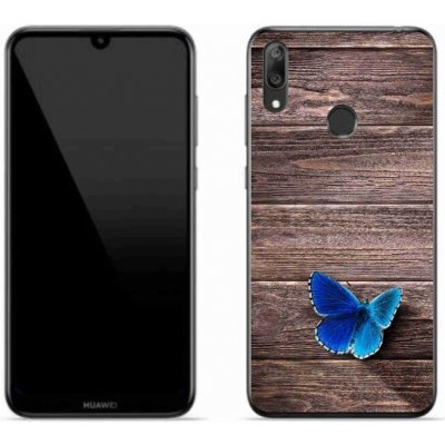 Pouzdro mmCase Gelové Huawei Y7 (2019) - modrý motýl 1 – Zbozi.Blesk.cz