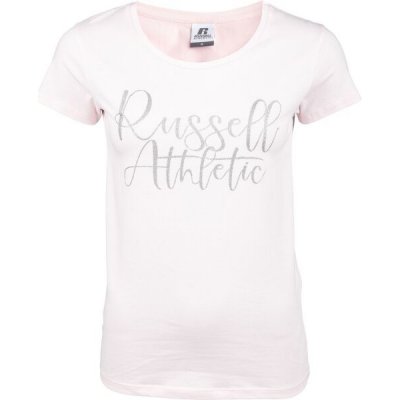 Russell Athletic CREWNECK WOMEN T-SHIRT Růžová,Stříbrná