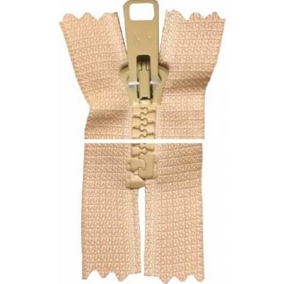 Plastový zip, nedělitelný - 14cm - smetanový - Koh-i-noor - BALENÍ 10 ks – Hledejceny.cz