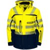 Pracovní oděv ProJob 6417 FUNKČNÍ PRACOVNÍ BUNDA EN ISO 20471 CRAFT Žlutá/námořnická modrá
