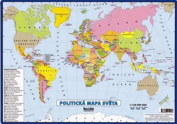 politická mapa světa 2019 Politická mapa světa   Kupka Petr a kolektiv od 24 Kč   Heureka.cz politická mapa světa 2019