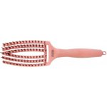 Olivia Garden Finger Brush kartáč na vlasy masážní 6-řadový střední Peach – Zboží Dáma