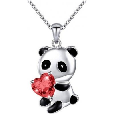 Lilley Jewelry panda s červeným srdcem JN283 – Zboží Mobilmania