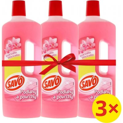 Savo podlahy a povrchy Vůně květin 3 x 750 ml – HobbyKompas.cz