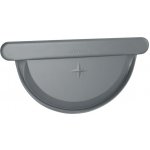 Dekrain Robust Čelo žlabu velké 250 RAL 7016 antracitově šedé – Sleviste.cz