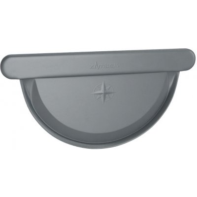 Dekrain Robust Čelo žlabu velké 250 RAL 7016 antracitově šedé – Sleviste.cz