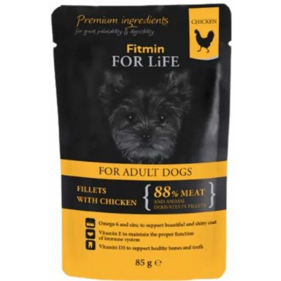 Fitmin For Life Adult Chicken With Ham in Jelly 85 g – Sleviste.cz