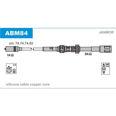 JANMOR Sada kabelů pro zapalování JNM ABM84 – Hledejceny.cz
