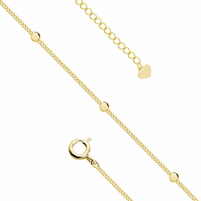 Olivie stříbrný řetízek na nohu marry gold 5287 – Zboží Dáma