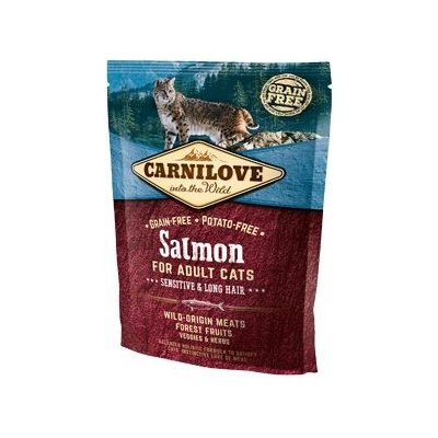 Carnilove Salmon for Adult Cats Sensitive & Long Hair 400 g