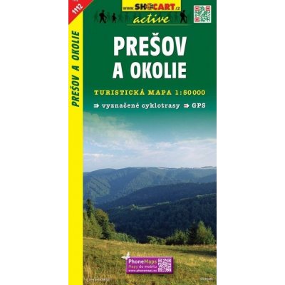 Turistická mapa Slovensko 1112 Prešov a okolie 1:50 000 – Zbozi.Blesk.cz