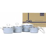 BELIS Smaltovaná sada nádobí 8dílná PREMIUM šedá 19619-053000N3 – Zboží Dáma