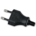 Konektor síťový 250V/2,5A, samec, CEEE 7/16, na kabel, černý - 900.002 – Zboží Živě