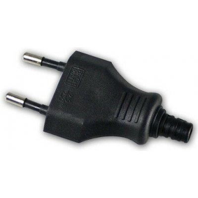 Konektor síťový 250V/2,5A, samec, CEEE 7/16, na kabel, černý - 900.002 – Zboží Živě