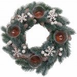 Goba Věnec adventní s vločkami 35 cm – Hledejceny.cz