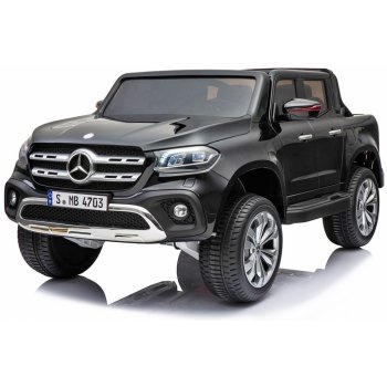 Daimex Dvoumístné elektrické autíčko Mercedes-Benz X-Class 4x4 s dotykovou MP4 lakované černá